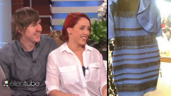Viral blue or black dress