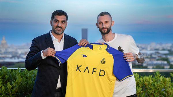 النصر لا يستطيع تسجيل مارسيلو بروزوفيتش في الوقت الراهن (Photo by - / Al Nassr Football Club / AFP)