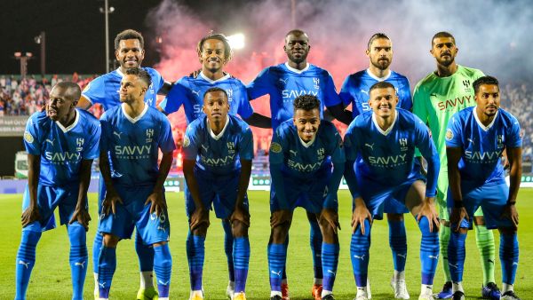 فريق الهلال (Photo by AFP)