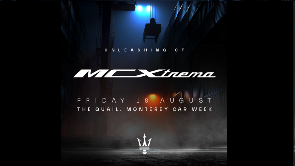 The Maserati MCXtrema will be revealed at The Quail on 18 August, during the prestigious Monterey Car Week 2023. Maserati MCXtrema: the name of the brand's most powerful and extraordinary track-only car