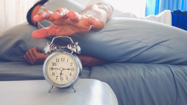 waking up before the alarm