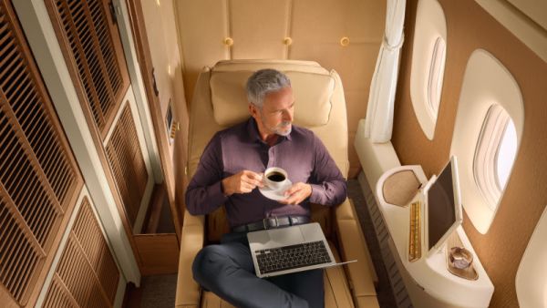 Emirates Cabin Crew receive specialised coffee training, where they learn about the origins of coffee, different blends and how to make the perfect cup for every customer. Brewing Excellence – Emirates offers a world class range of coffee to connoisseurs