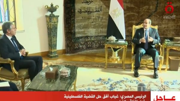 السيسي لبلينكن: رد اسرائيل في غزة تخطى حق الدفاع عن النفس الى العقاب الجماعي