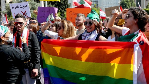 LGBTQ+ protesters