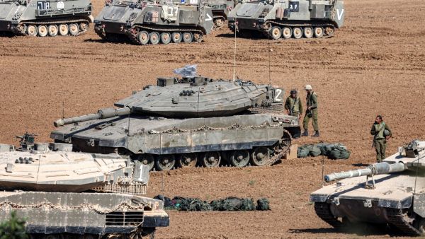 Israeli army Merkava battle tanks (Shutterstock) Israeli army Merkava battle tanks