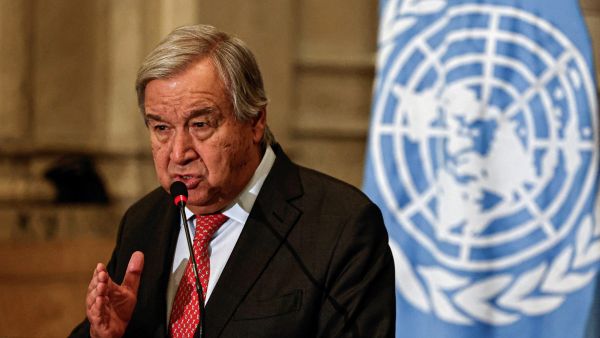 UN secretary Guterres called for an immediate ceasefire, saying the attack on Israel did not happen “in a vacuum”. (Khaled Desouki/ AFP)