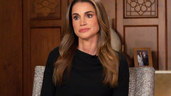Queen Rania criticized Western silence on Gaza, highlighting a double standard. (Queen Rania's Office/ AFP)