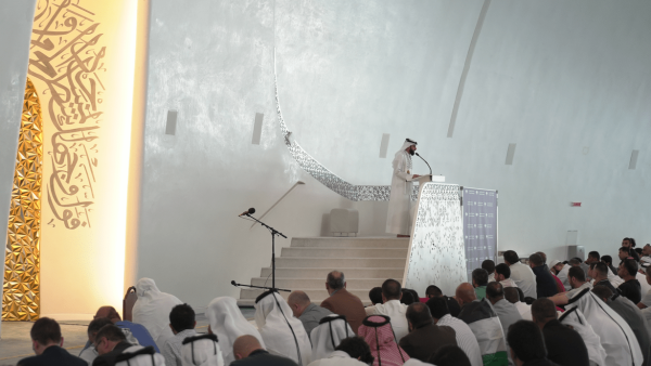 خلال الحدث طلاب مدارس مؤسسة قطر يقيمون صلاة القنوت من أجل غزّة