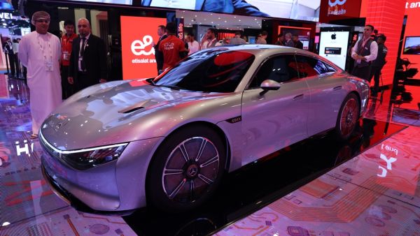 the VISION One-Eleven presents the first sports car interior with a lounge concept. Mercedes-Benz VISION EQXX and VISION One-Eleven Concept Car Inspire Futuristic Mobility and Technology at GITEX