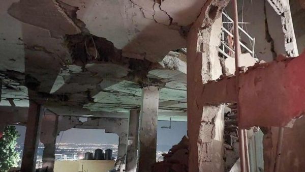 قصف مسجد في مخيم جنين