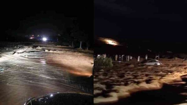 سيول تجتاح محافظة مطروح شمال غرب مصر