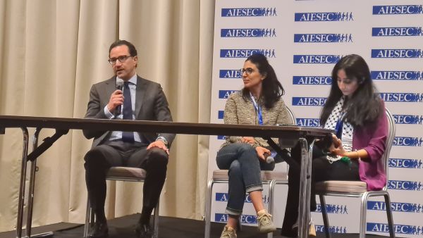During the event Fine Hygienic Holding Sponsors Youth Speak Forum in Jordan, Empowering Future Leaders