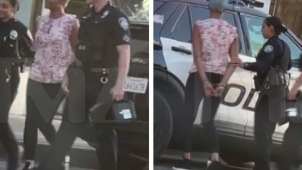 Comedian and actor Tiffany haddish being arrested for DUI in Beverly Hills after falling asleep behind the wheel. (TMZ/ Twitter)