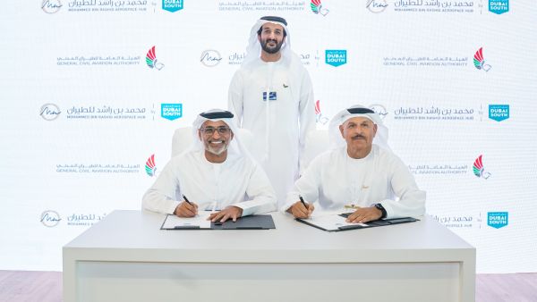 During the event Mohammed Bin Rashid Aerospace Hub Signs Agreement With The General Civil Aviation Authority For New Training Facility At Dubai South