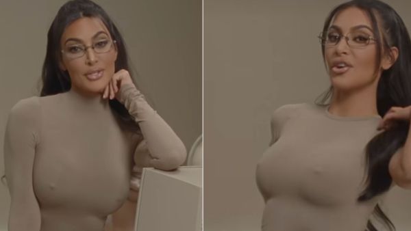 Kim Kardashian's 'push up bra' with fake nipples built in sold out online. (Skims)