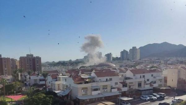 انفجار كبير في مدينة ايلات الواقعة على شواطىء البحر الأحمر