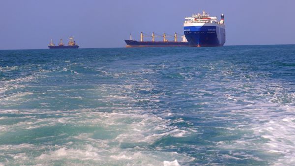 Cargo Ships in the red sea