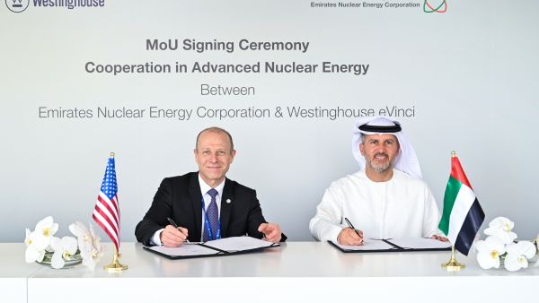 مؤسسة الإمارات للطاقة النووية و"وستنغهاوس" تتعاونان  في تطوير تكنولوجيا المفاعلات المتقدمة