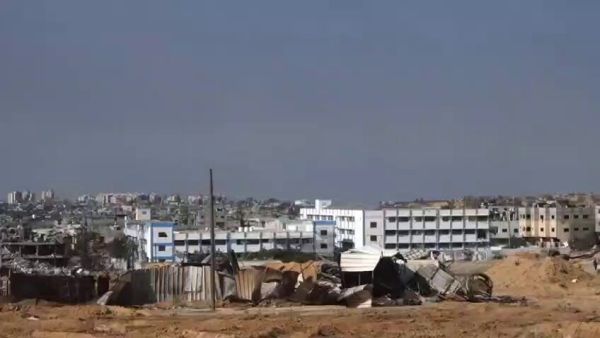 Israel bombed two UNRWA Elementary Schools in Beit Hanoun in Gaza. (Twitter)