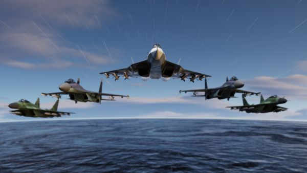 Su-35 شللت البوارج الاميركية 