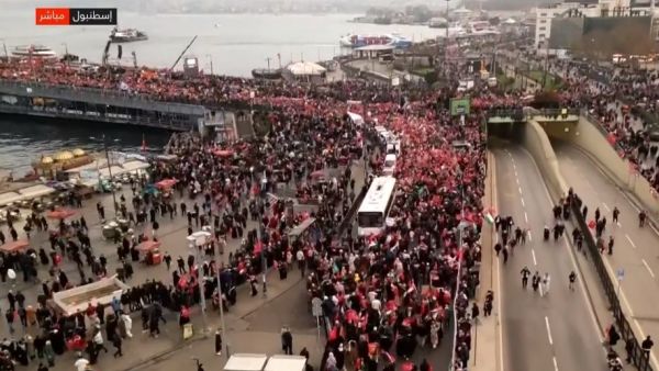 مسيرات شعبية حاشدة - اسطنبول اليوم