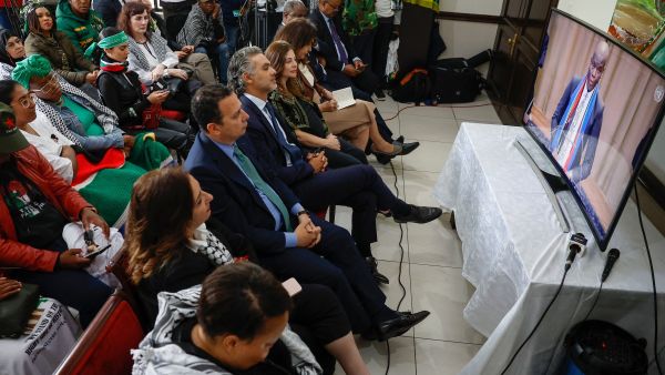 The second and final day of the genocide trial at The Hague