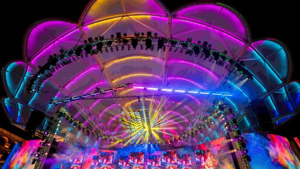 Main Stage at Global Village. Witness the unstoppable energy of Fusion Japan dance crew at Global Village