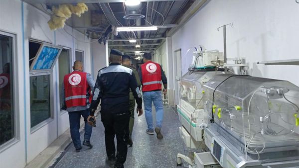  إخلاء 150 طفلاً و190 مرافقًا من المستشفى بعد الحادث