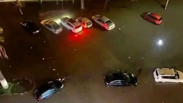 فيضانات في اللاذقية - الصورة عن الفيس بوك