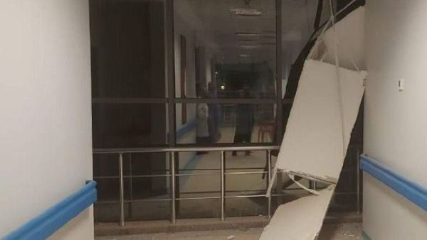 مستشفى الصداقة تعرض لقصف إسرائيلي 
