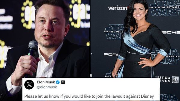 Elon Musk backs Gina Carano’s disney lawsuit over ‘Mandalorian’ exit. (X)