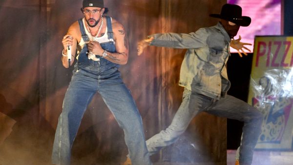 Bad Bunny’s futuristic arrival and spectacular show at Delta Center. (Jason Koerner/ AFP)