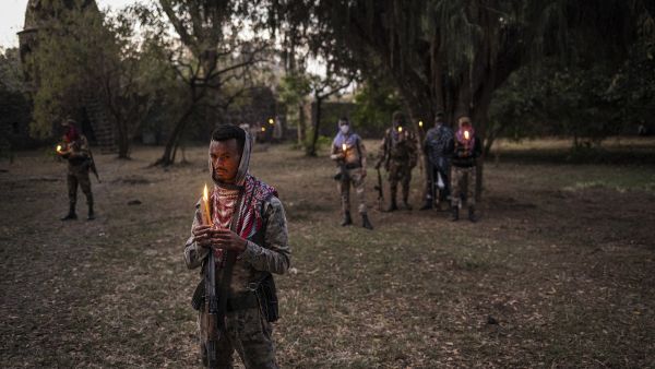 Members of the Amhara police force