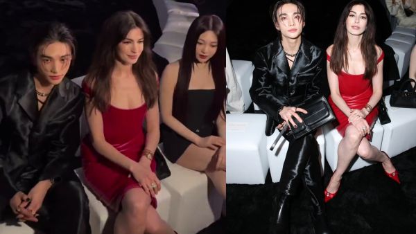 Video of Hyunjin and Ningning with Anne Hathaway at fashion show goes viral. (X)