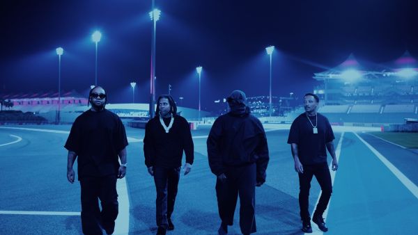Kanye West’s album livestream in Chicago was interrupted after a controversial antisemitic lyric. (Kanye West and Ty Dolla $ign/ Vultures)