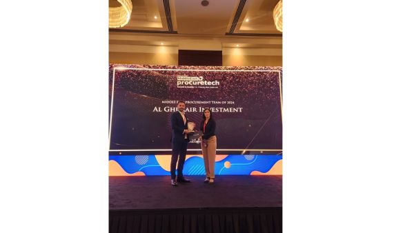 الغرير للاستثمار تكرّم بجائزة أفضل فريق للمشتريات في حفل توزيع جوائز (Procuretech) 2024