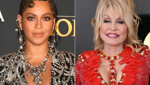 Dolly Parton compares Beyoncé's Becky to Jolene on 'Cowboy Carter' track list. (Robyn Beck and Valerie Macon/ AFP)
