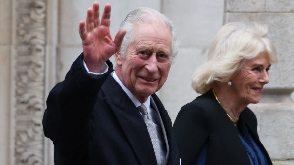 This picture is taken for King Charles III with his wife. AFP King Charles III