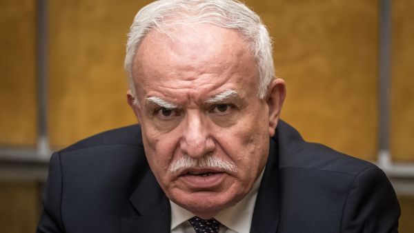وزير الخارجية الفلسطيني، رياض المالكي