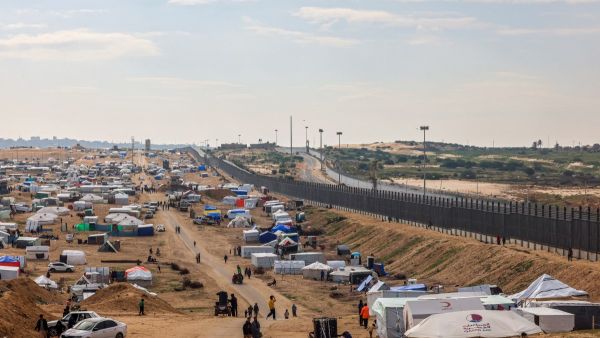 خيم النازحين في منطقة رفح جنوب غزة
