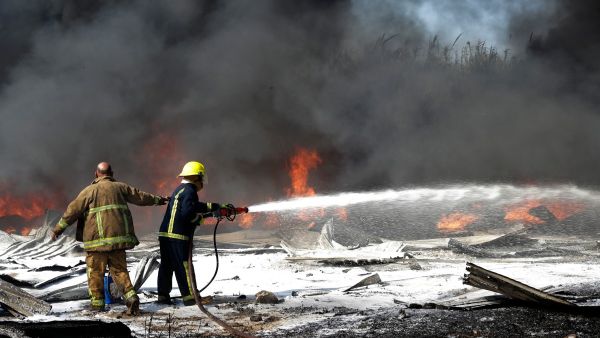 Lebanon TV fire