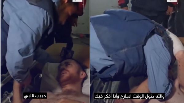 أنس الشريف يعانق زميله بحرارة ويبكي