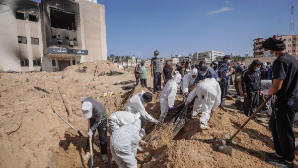 مقبرة جماعية في قطاع غزة