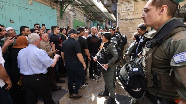 عناصر من قوات الإحتلال الاسرائيلي في القدس المحتلة