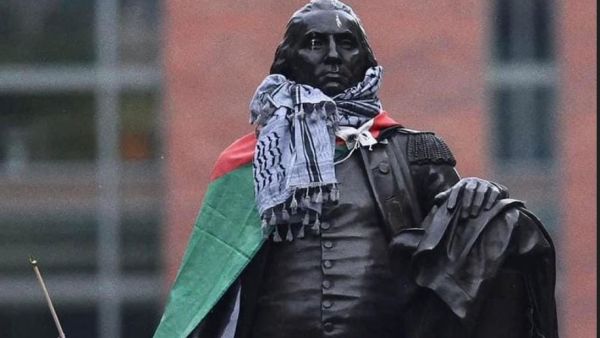 الجامعات الاميركية تتضامن مع فلسطين - الصورة عن تويتر
