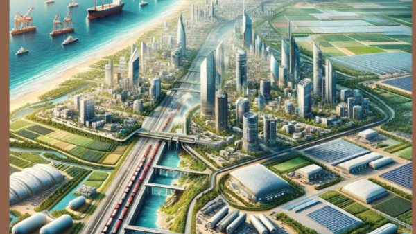 AI generated image of Gaza found in the PMO  Gaza 2035