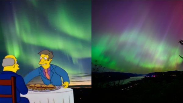 Summer Northern Lights in the US? The Simposon already knew it