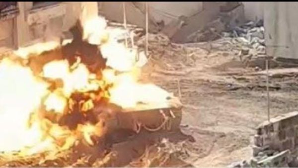 صورة أرشيفية لجانب من استهداف القسام آليات الاحتلال الإسرائيلي في قطاع غزة