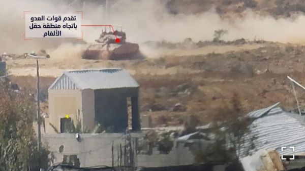 جانب من تفجير سرايا القدس حقل ألغام بآليات الاحتلال الإسرائيلي وجنوده