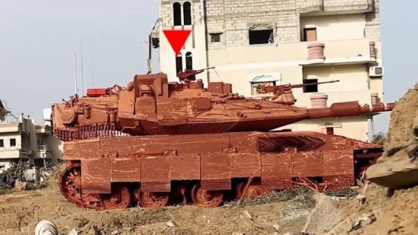 صورة أرشيفية لجانب من استهداف القسام آليات الاحتلال الإسرائيلي في قطاع غزة